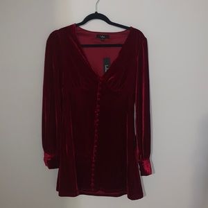 Red mini dress from Lulu’s